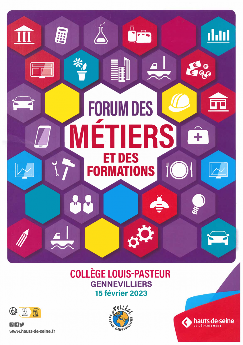 Forum des métiers et de la formation au collège Louis Pasteur