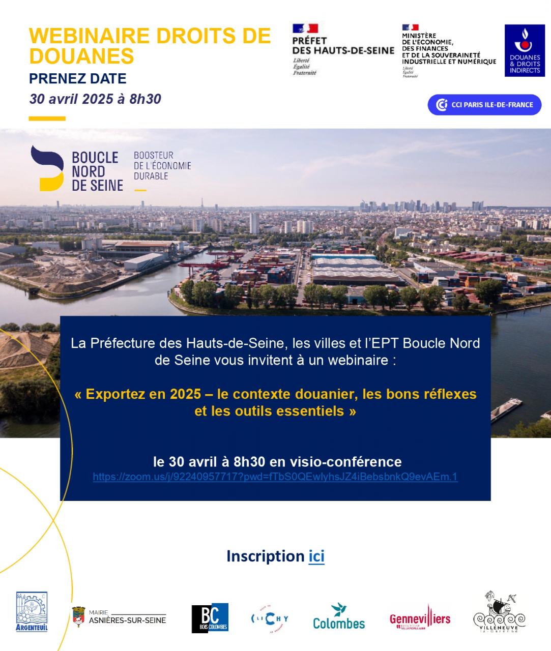 Webinaire sur les droits de douane pour les entreprises locales