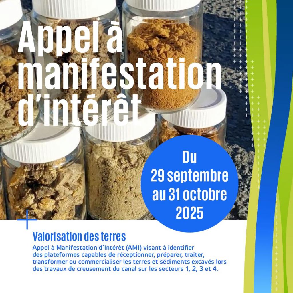 Appel  Manifestation d’Intrt (AMI) : valorisation des terres excaves du Canal Seine-Nord Europe (CSNE)