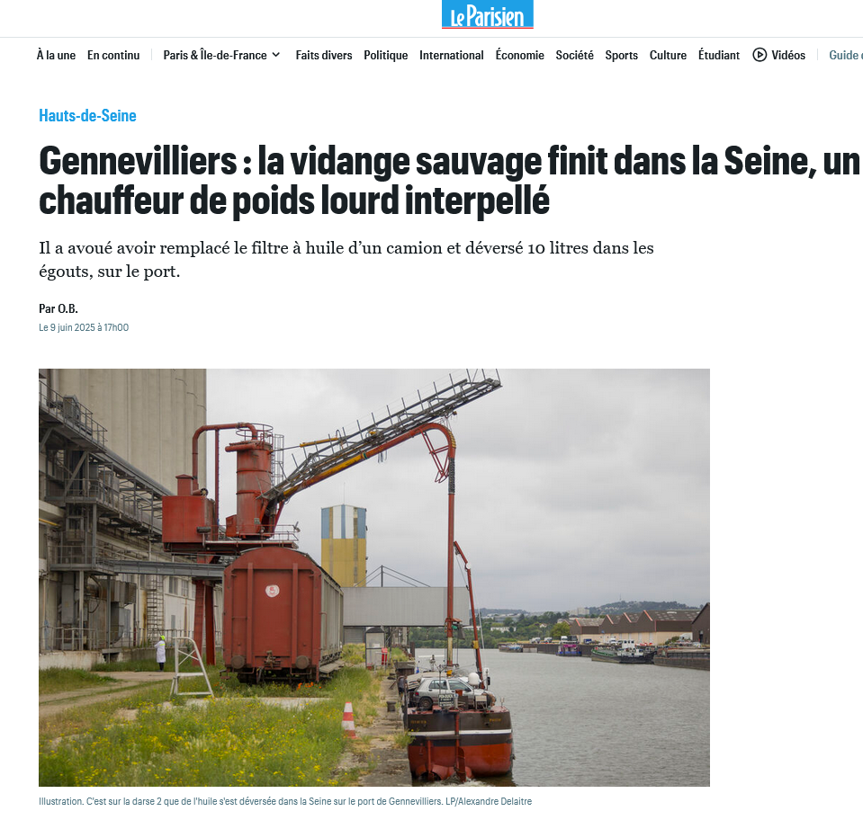 Lu dans Le Parisien du 09/06/2025